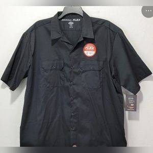 Dickies 1574BK Men's Twill Work Shirt XL - Black